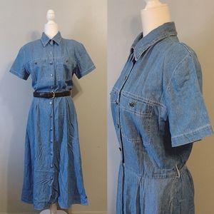 Vintage Denim A-line Dress